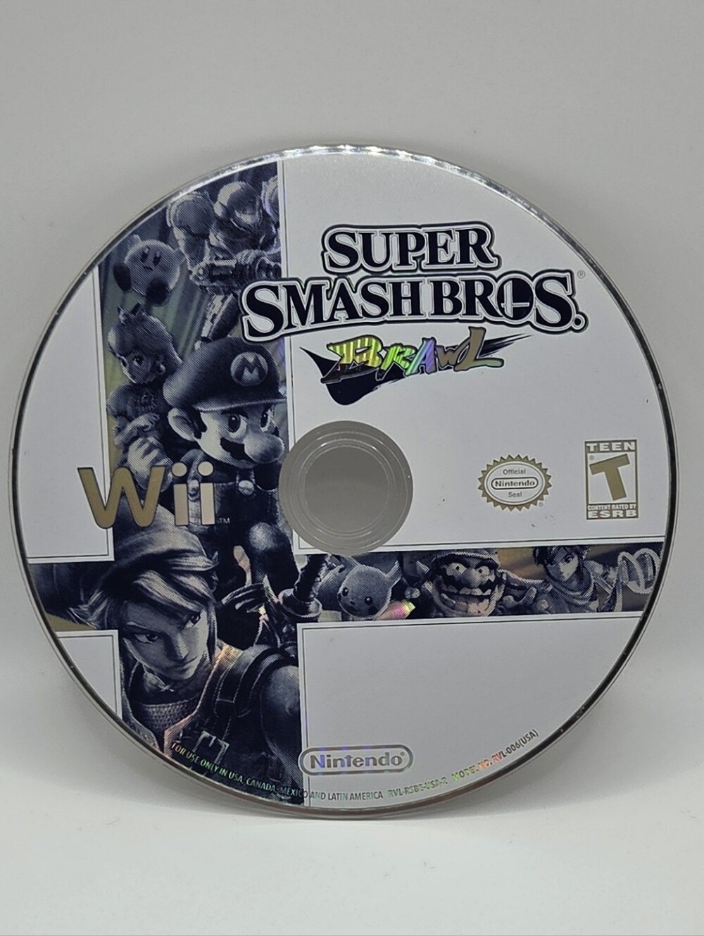 Super Smash Bros Brawl Nintendo Wii 2008 Game Disc Only - Picture 1 of 2